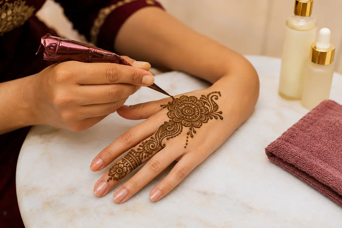 Mehndi henna artistry, beauty and wellness services at Weekly Sunday Bazaar