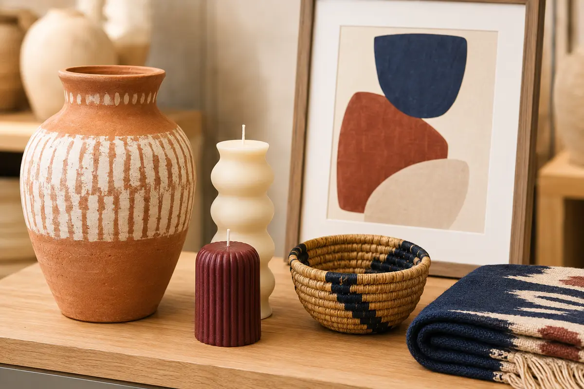 Handmade ceramics, candles, textiles and home décor from local artisans